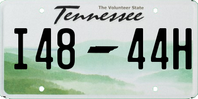 TN license plate I4844H