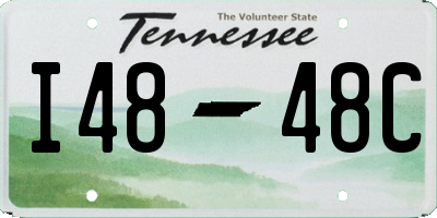 TN license plate I4848C