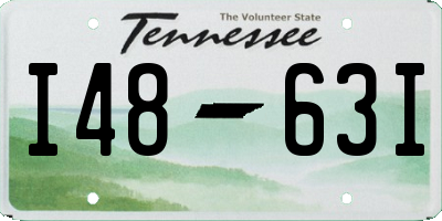 TN license plate I4863I