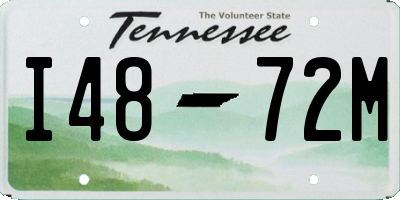 TN license plate I4872M