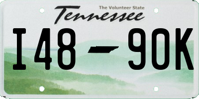TN license plate I4890K