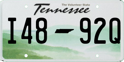 TN license plate I4892Q