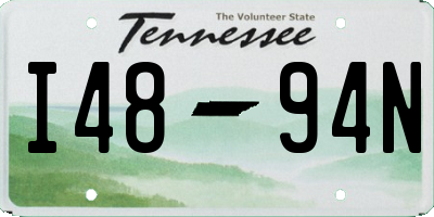 TN license plate I4894N