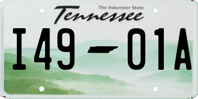 TN license plate I4901A