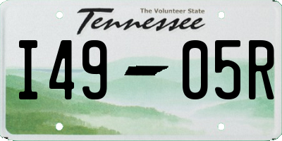 TN license plate I4905R