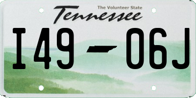 TN license plate I4906J