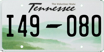 TN license plate I4908O