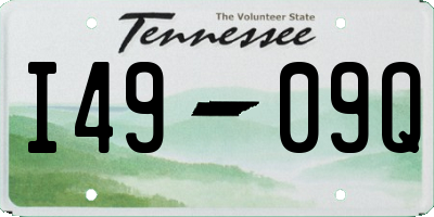 TN license plate I4909Q