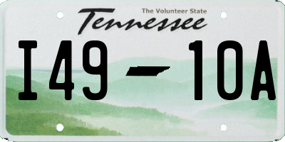 TN license plate I4910A