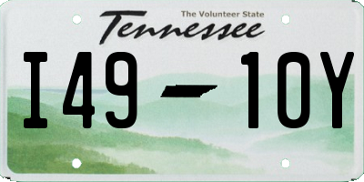 TN license plate I4910Y