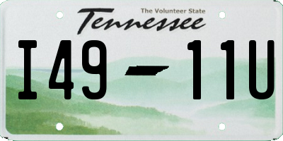 TN license plate I4911U