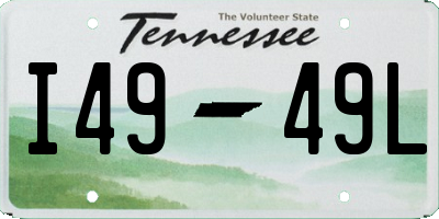 TN license plate I4949L