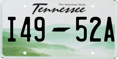 TN license plate I4952A