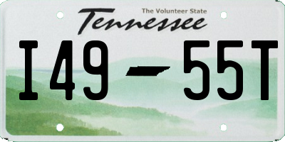 TN license plate I4955T