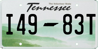 TN license plate I4983T