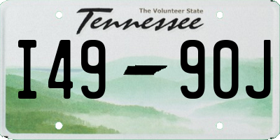 TN license plate I4990J