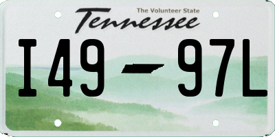 TN license plate I4997L