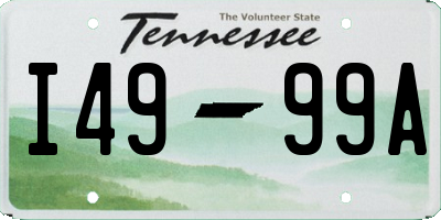 TN license plate I4999A
