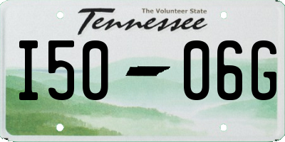 TN license plate I5006G