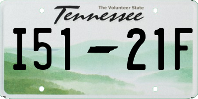 TN license plate I5121F