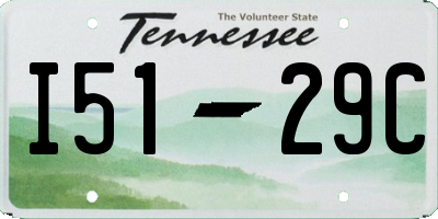 TN license plate I5129C