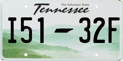 TN license plate I5132F