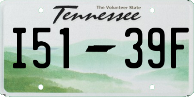 TN license plate I5139F