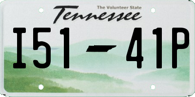 TN license plate I5141P