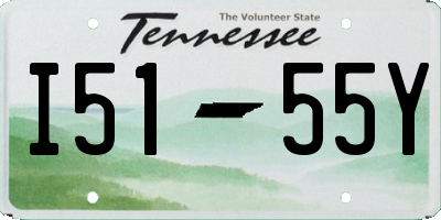 TN license plate I5155Y