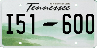 TN license plate I5160O