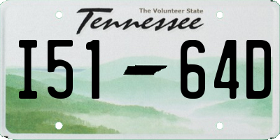 TN license plate I5164D