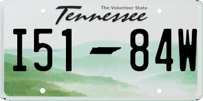 TN license plate I5184W