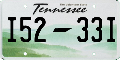 TN license plate I5233I