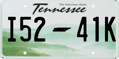 TN license plate I5241K