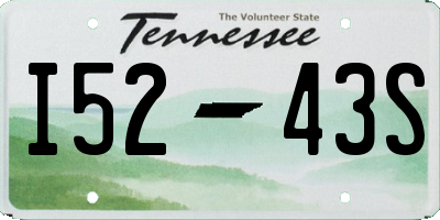 TN license plate I5243S