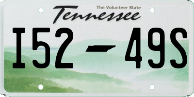TN license plate I5249S