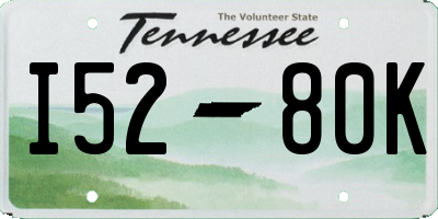 TN license plate I5280K