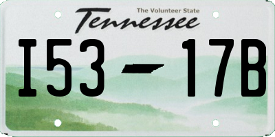 TN license plate I5317B