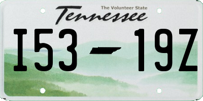 TN license plate I5319Z