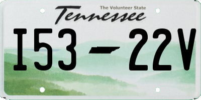 TN license plate I5322V