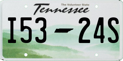 TN license plate I5324S