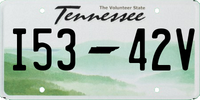 TN license plate I5342V