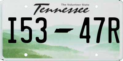TN license plate I5347R