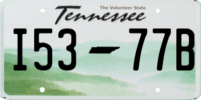 TN license plate I5377B