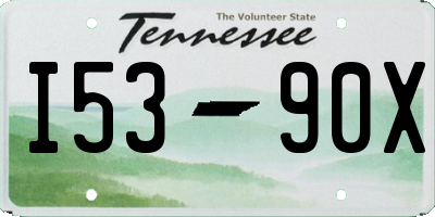 TN license plate I5390X