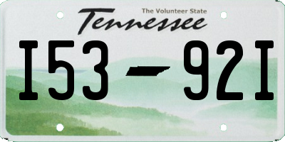 TN license plate I5392I