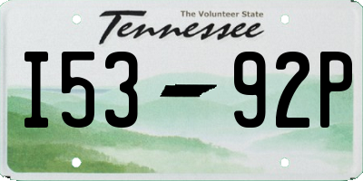 TN license plate I5392P