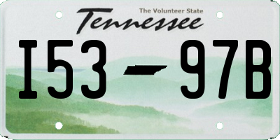TN license plate I5397B