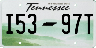 TN license plate I5397T