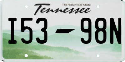 TN license plate I5398N